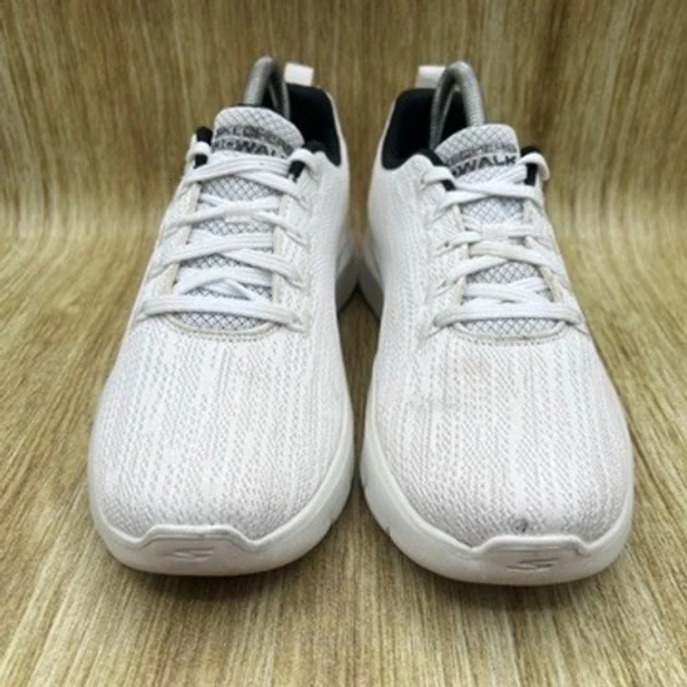 Skechers Go Walk Flex Men's Shoe Size 7.5‎ White Shoes Walking Sneakers 216481